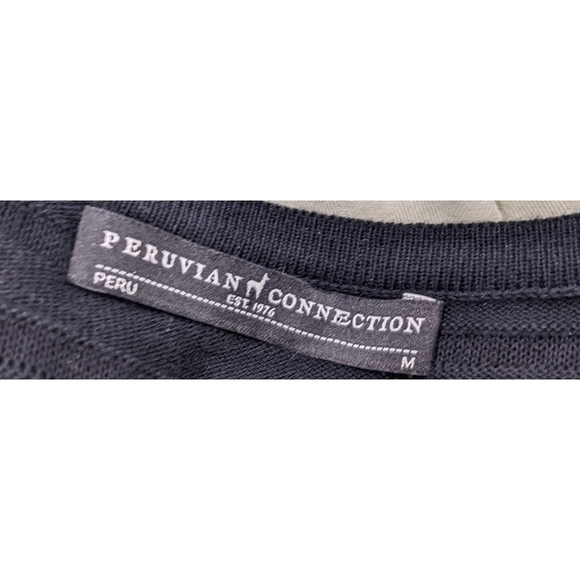 Peruvian Connection 100% Pima Cotton Black Rippled Bodycon Dress - Picture 4 of 5